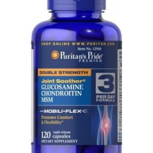 Double Strength Glucosamine. Chondroitin & MSM Joint Soother® 120s PURITAN