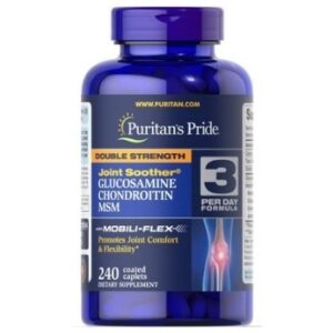 Double Strength Glucosamine. Chondroitin & MSM Joint Soother® 240 capsulas VAL. 52021 PURITAN