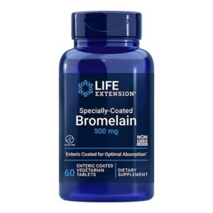 Specially-Coated Bromelain, 500 mg, 60 enteric-coated Vcomp Life Extension