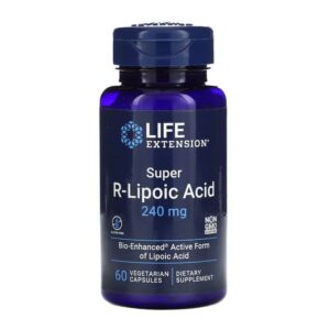 Super R-Lipoic Acid 240 mg, 60 vegetarian capsules Life Extension