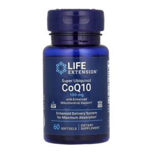 Super Ubiquinol CoQ10 with Enhanced Mitochondrial Support 100mg 60s Life Extension