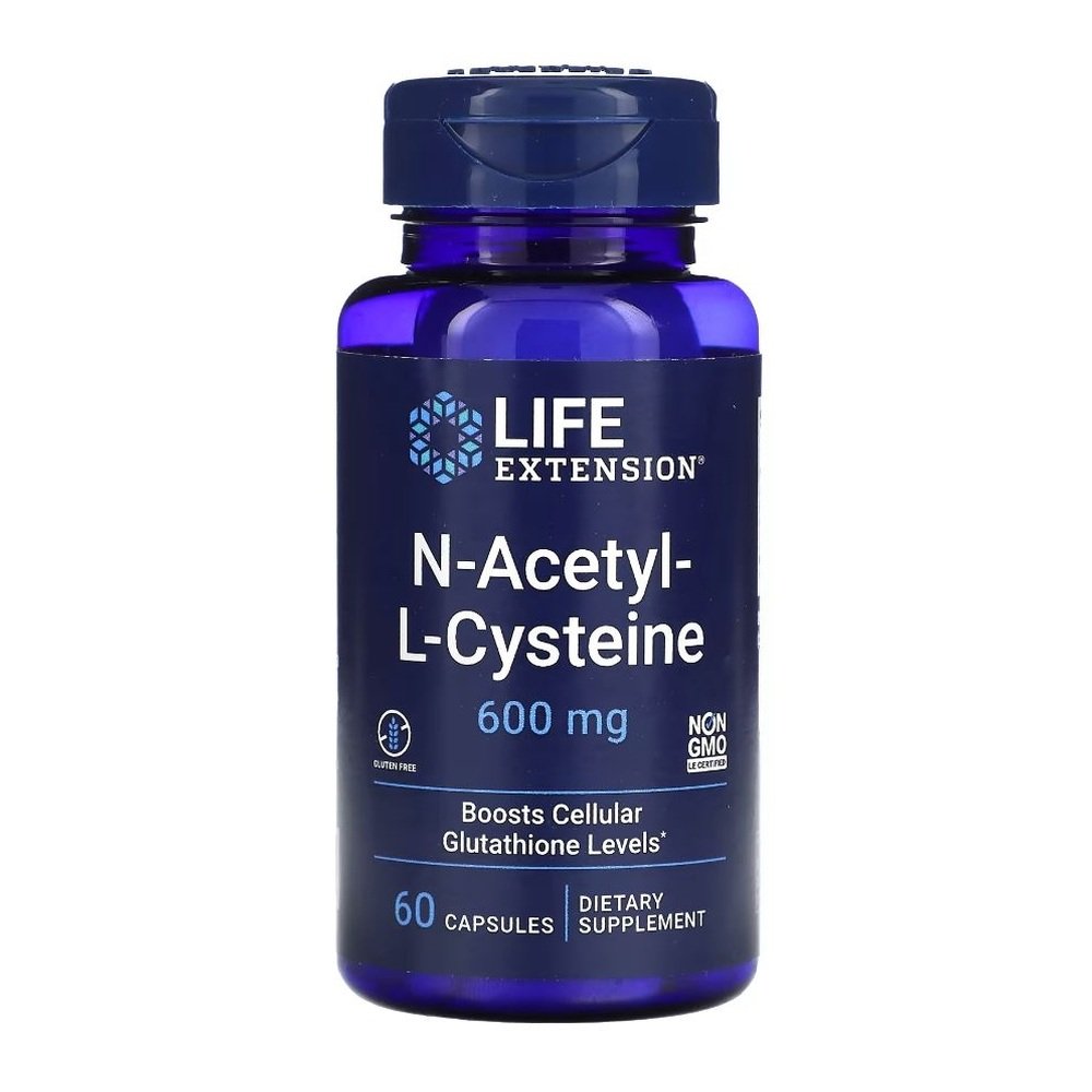 N-Acetyl-L-Cysteine (NAC) 600 mg, 60 capsules Life Extension