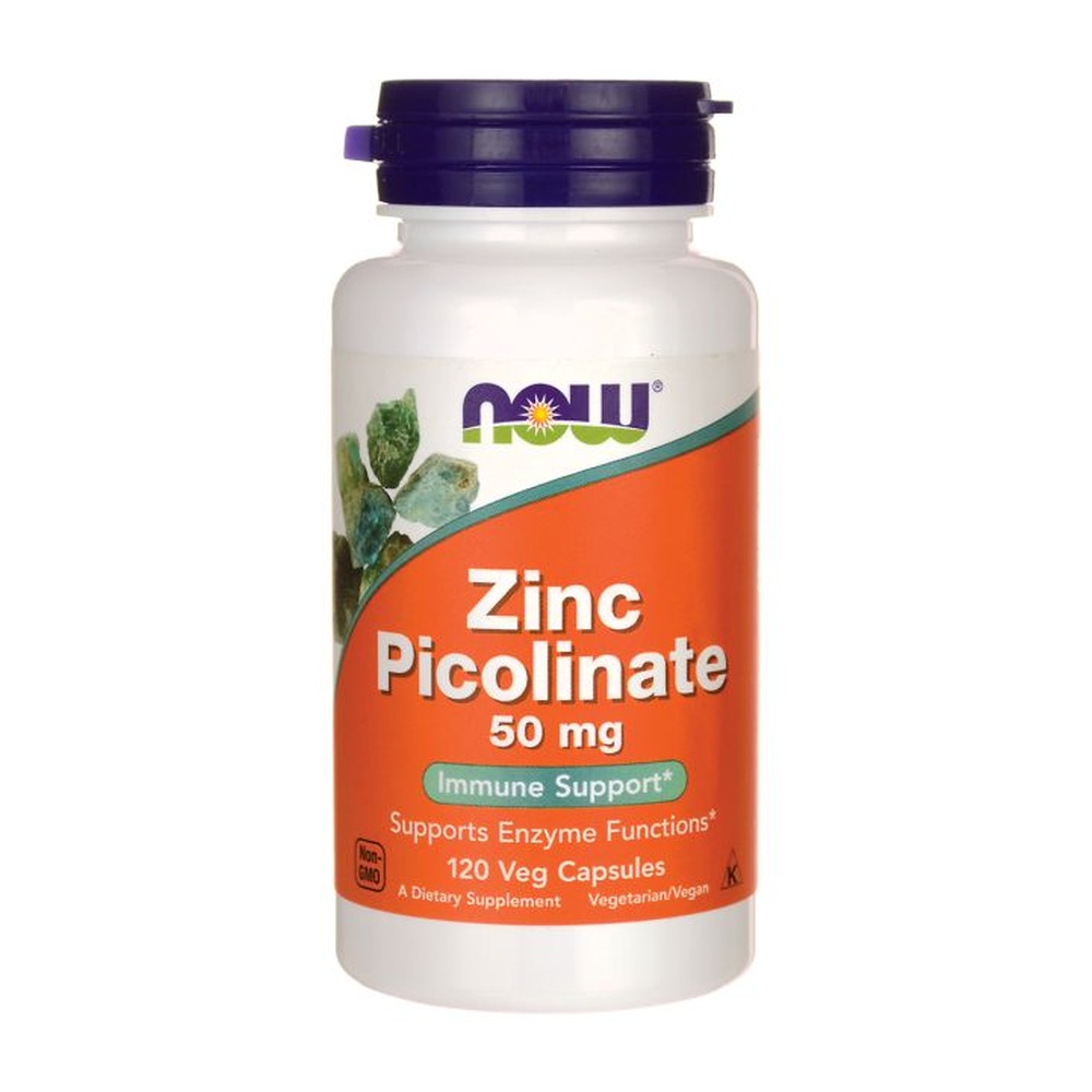 Zinco Picolinate 50mg 120 Veg Caps NOW Foods