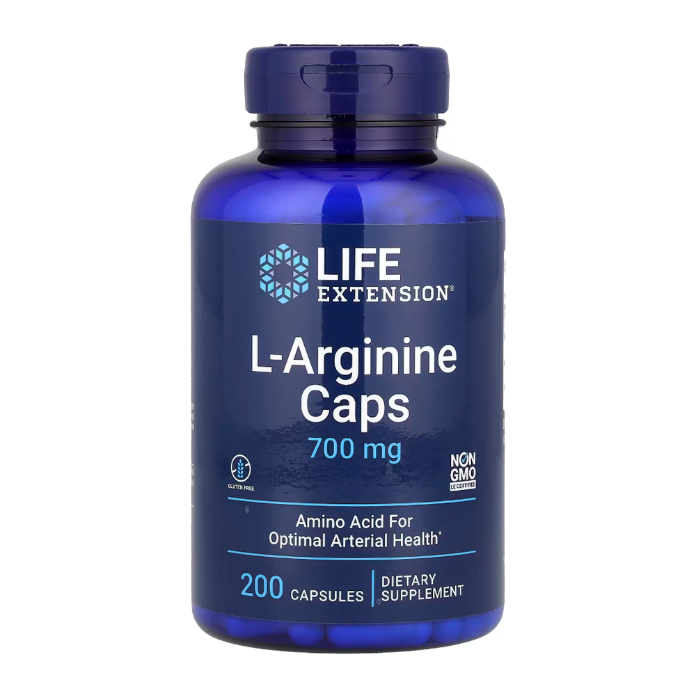 L-Arginine Caps, 700 mg, 200 Capsules Life Extension
