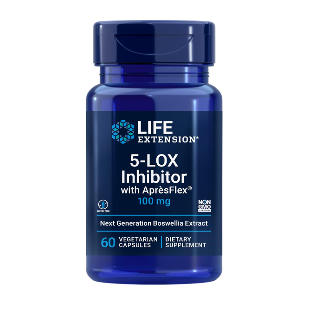 5-LOX Inhibitor with ApresFlex, 100 mg, 60 Vegetarian Capsules Life Extension