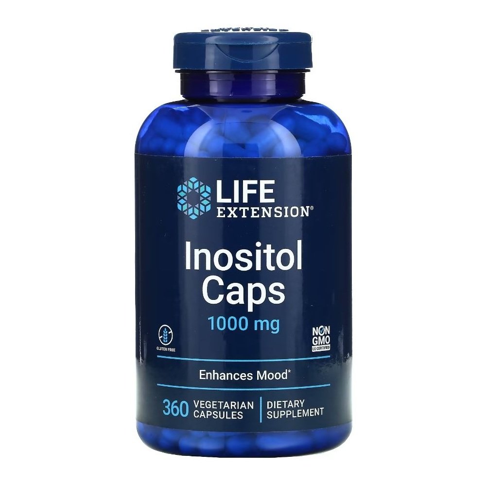 Inositol Caps 1000 mg, 360 vegetarian capsules LIFE Extension