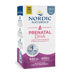 Prenatal DHA 90 count sabor morango NORDIC Naturals