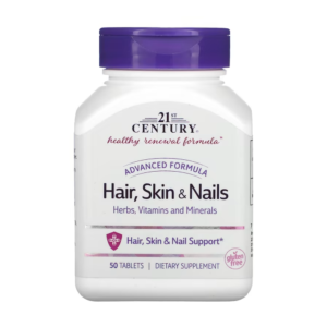 Advanced Formula Hair, Skin & Nails, 50 Tablets 21st Century