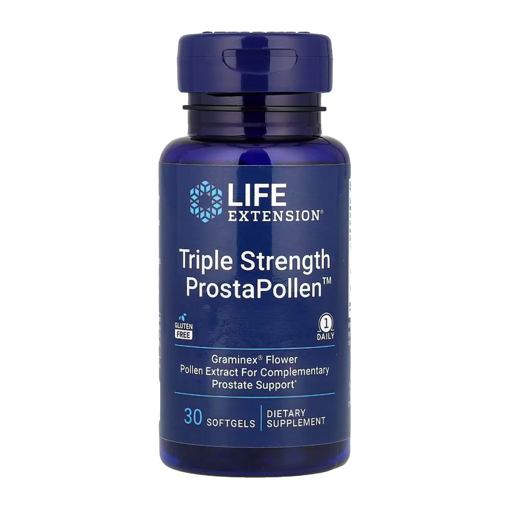 Triple Strength ProstaPollen, 30 Softgels Life Extension