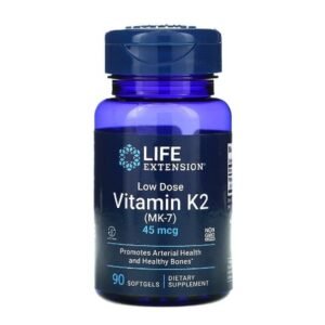 Vitamin K2 MK-7 45 mcg, Low Dose 90 softgels Life Extension