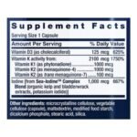 Vitamina D e K com Sea-Iodine 60 capsules LIFE Extension