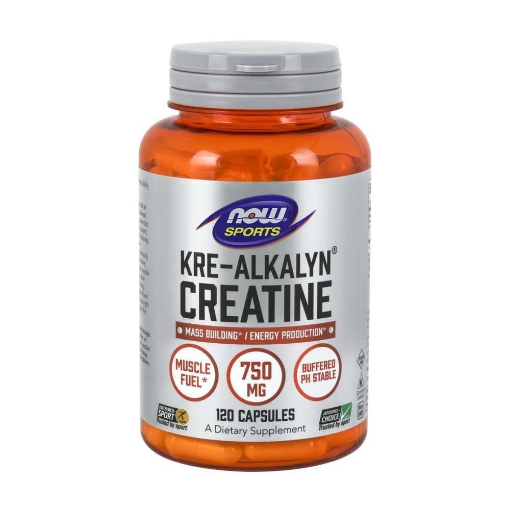 Kre Alkalyn Creatine 120 Capsules NOW Foods