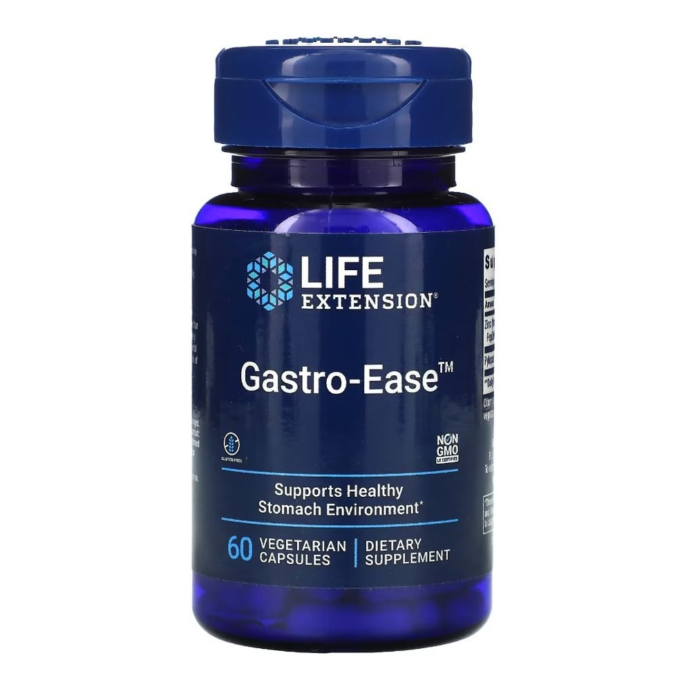Gastro-Ease 60 vegetarian capsules Life Extension