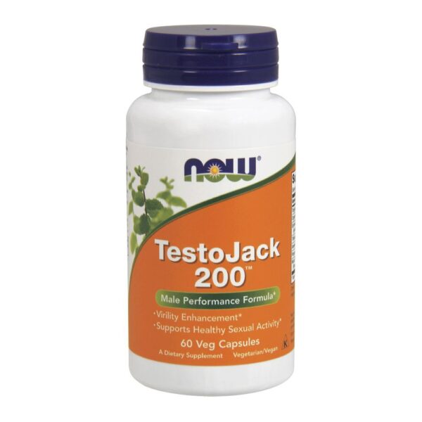 TestoJack 200 60 Veg Capsules NOW Foods