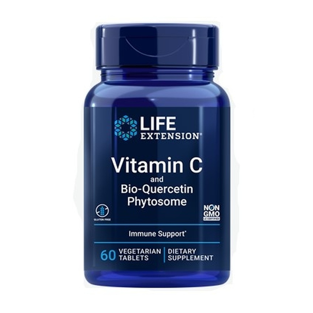 Vitamina C e Bio Quercetin Phytosome 60 vegetarian tablets LIFE Extension