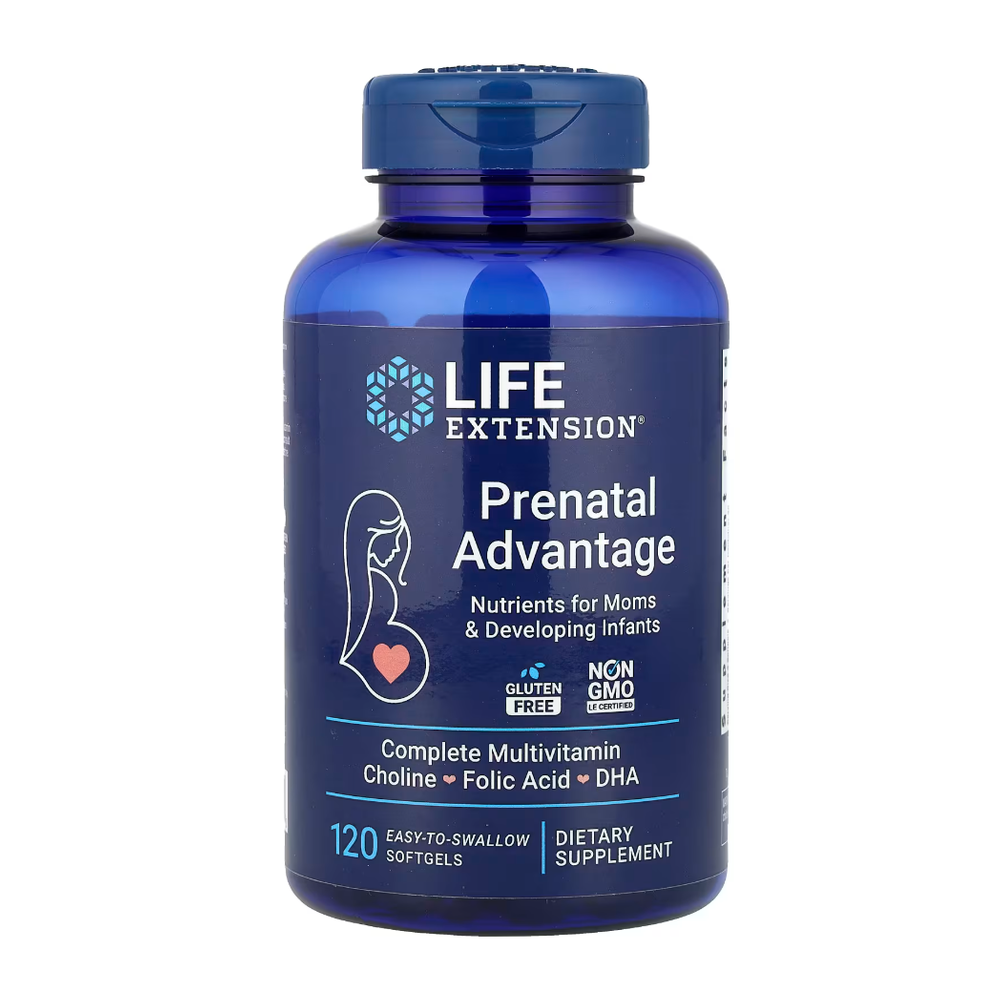 Prenatal Advantage, 120 Easy-To-Swallow Softgels Life Extension
