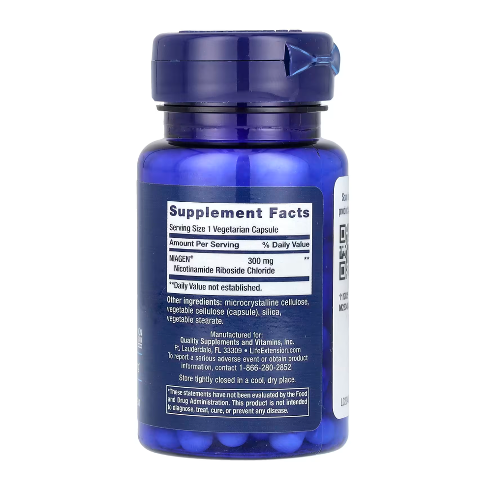 NAD+ Cell Regenerator, 300 mg, 30 Vegetarian Capsules Life Extension