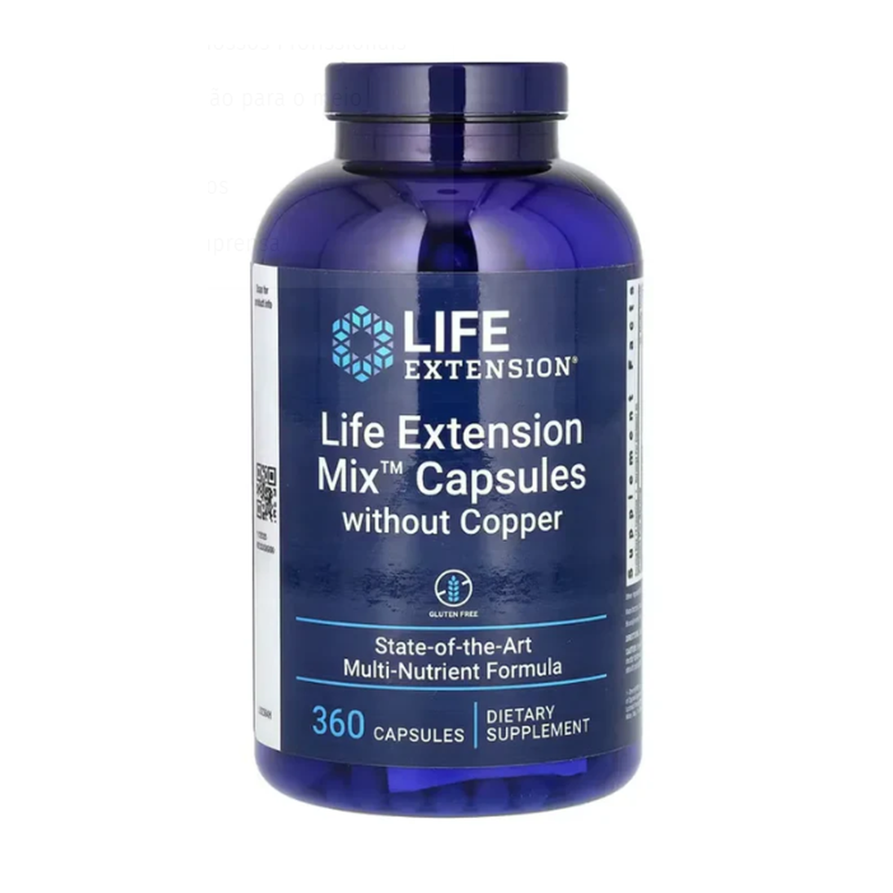 Mix Capsules Without Copper, 360 Capsules Life Extension