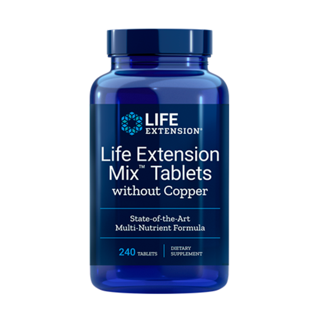 Mix Tablets Without Copper, 240 Tablets Life Extension