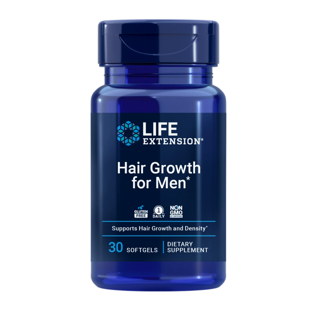 Hair Growth for Men, 30 Cápsulas Moles Life Extension
