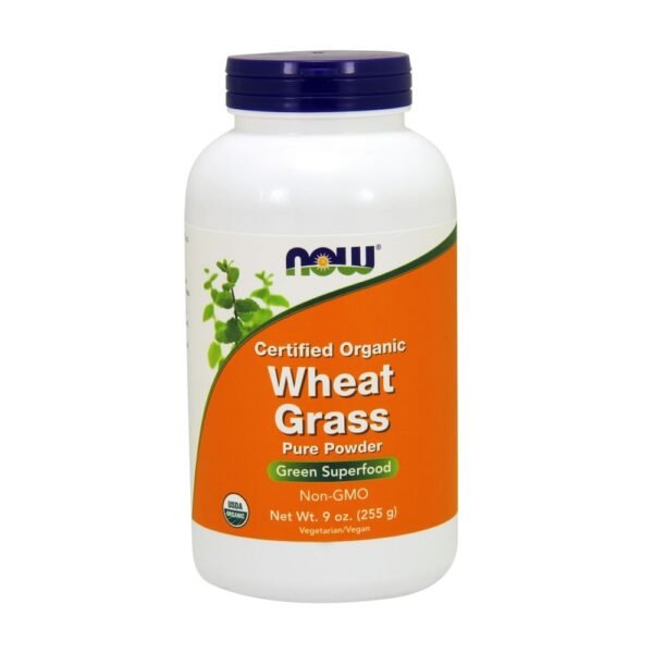 Wheat Grass Powder Certified Organic 255g NOW Foods