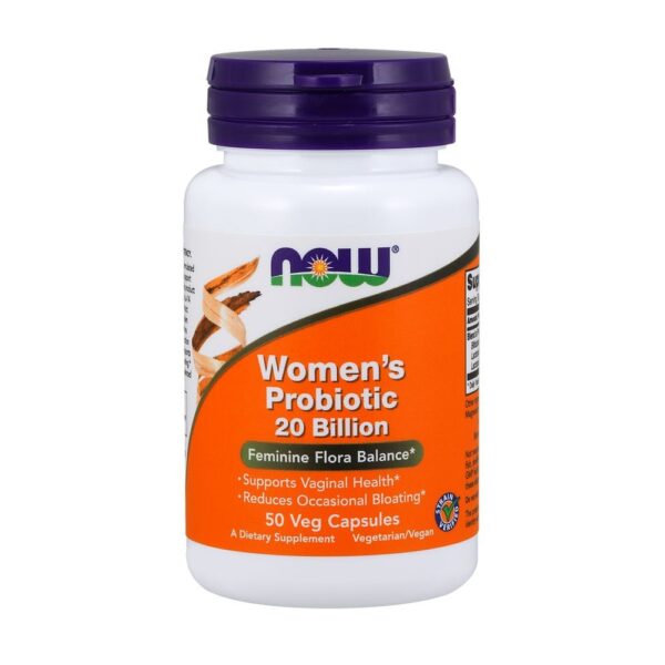 Women s Probiotic probiotico para mulheres 20 Billion 50 Veg Capsules NOW Foods