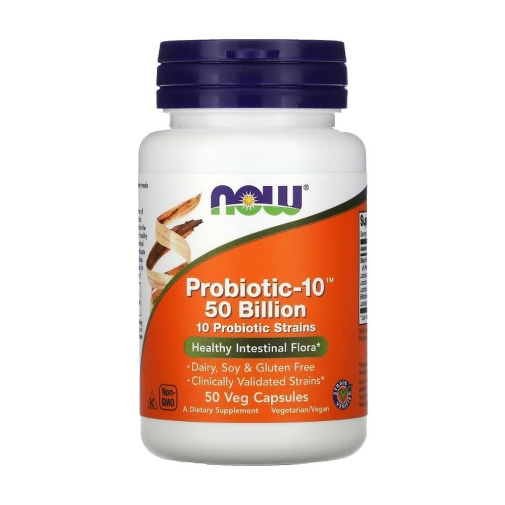 PROBIOTIC-10 50 BILLION 50 VCAPS Now foods