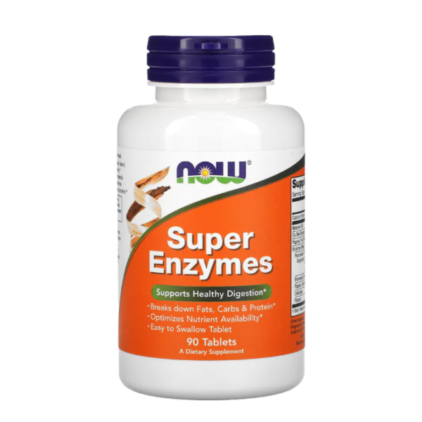 SUPER ENZYMES 90 TABS now foods