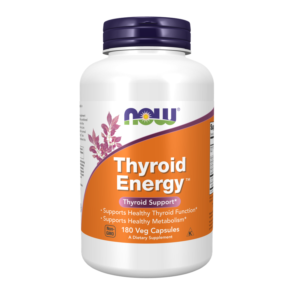 Thyroid Energy, 180 Veg Capsules Now foods