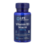 Vitamin B3 Niacin 500 mg, 100 capsules Life Extension