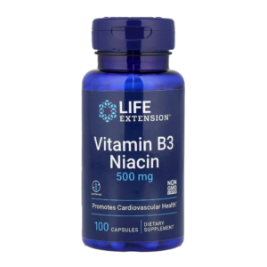 Vitamin B3 Niacin 500 mg, 100 capsules Life Extension