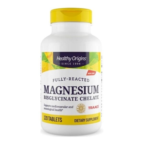 Magnesio Bisglycinate Chelate 120 tabs HEALTHY Origins