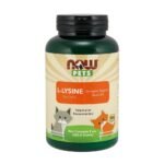 L Lysine for Cats para gatos em pó 8oz 226g NOW Pets