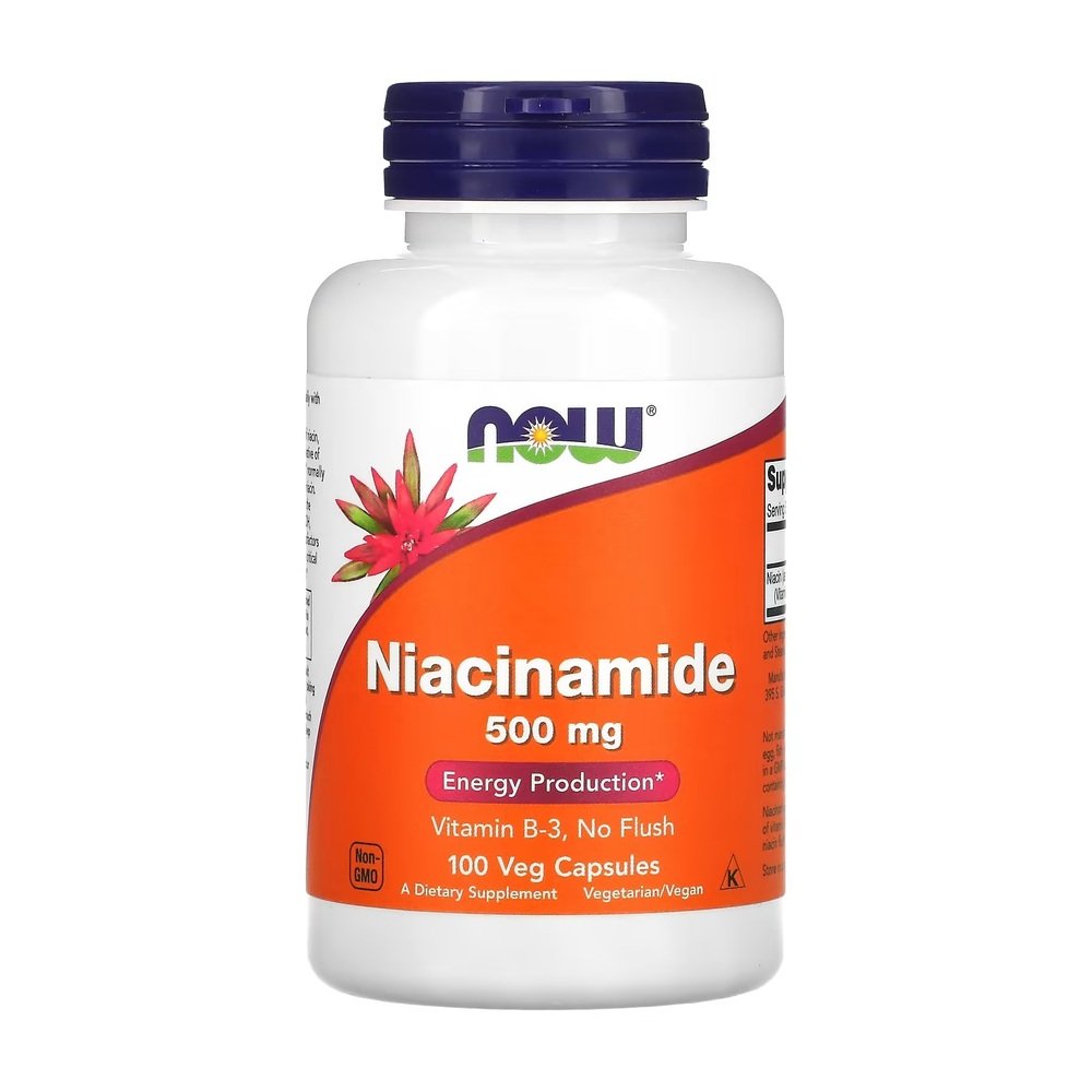 Niacinamide, 500 mg, 100 Veg Capsules Now foods