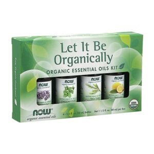 kit de Óleos Essenciais Let It Be Organically Organic 40ml NOW Foods