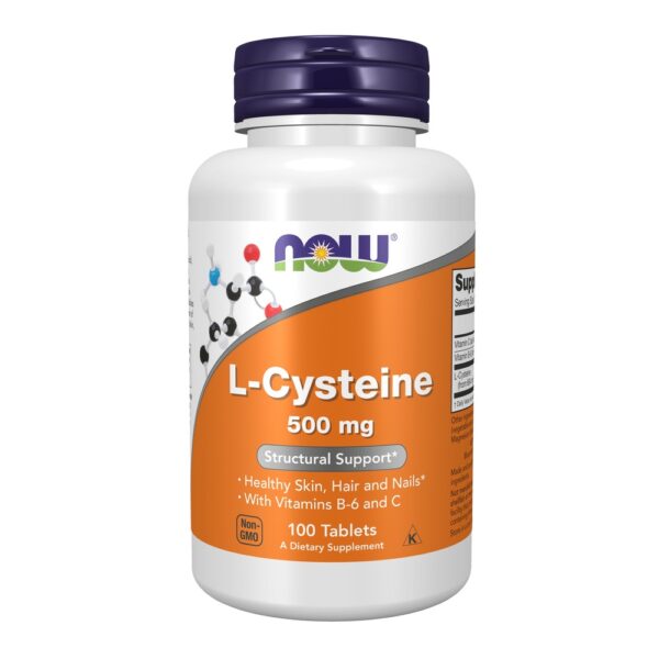 L Cysteine 500mg 100 Tablets NOW Foods