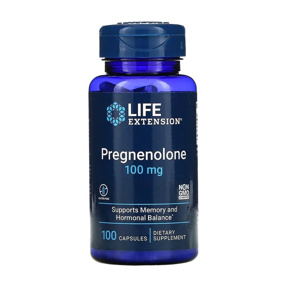 Pregnenolone Pregnenolona 100 mg 100 capsules LIFE Extension
