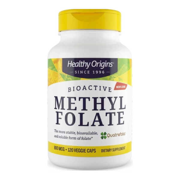 Methyl Folate 800mcg 120 veg caps Healthy Origins