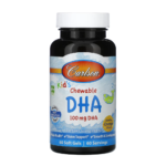 Carlson, Kid's Chewable DHA, Bursting Orange, 100 mg, 60 Soft Gels