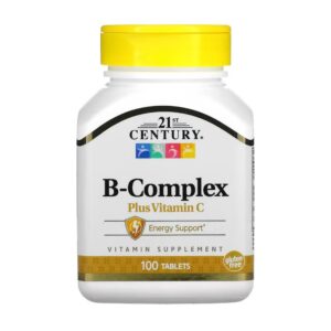 B-Complex Plus Vitamin C, 100 Tablets