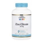 Zinc Citrate, 50 mg, 360 Tablets 21st Century