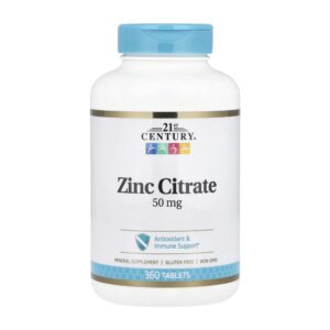 Zinc Citrate, 50 mg, 360 Tablets 21st Century