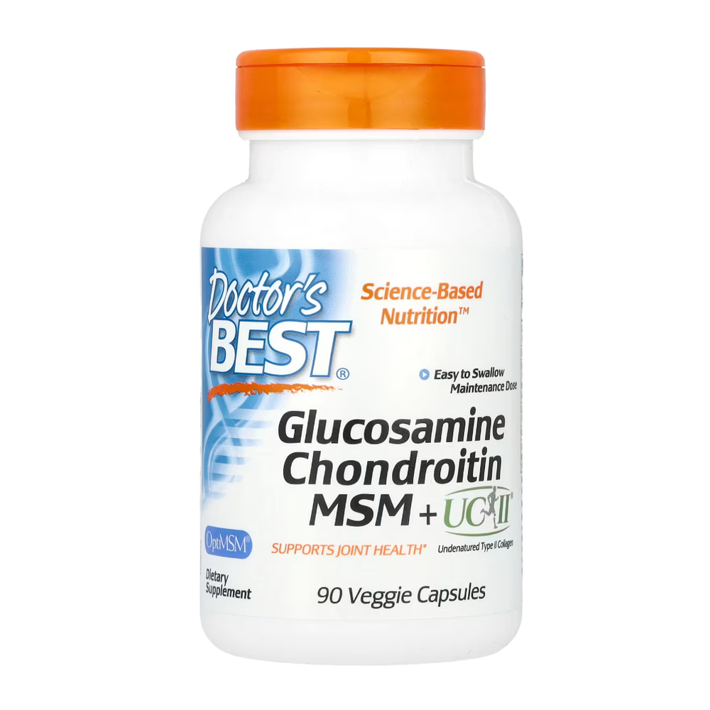 Glucosamine Chondroitin, MSM + UCII, 90 Veggie Capsule Doctors Best