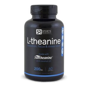 L Theanine Suntheanine 200mg 60 softgel SPORTS Research