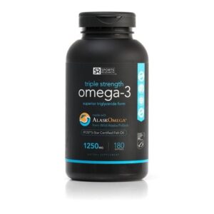 Omega 3 Fish Oil AlaskaOmega 1250mg 180 softgels SPORTS Research