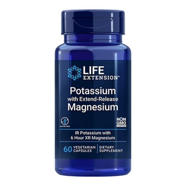 Potassium with Extend-Release Magnesium, 60 Vcaps Life Extension