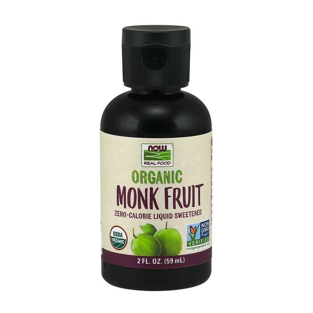 Monk Fruit Organic adoçante 59 ml NOW Foods